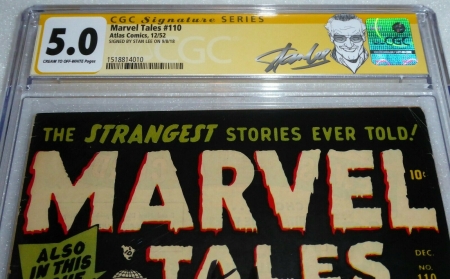 Atlas Comics 12/52 Marvel Tales #110 CGC SS 5 Signature Autograph STAN LEE Story - Image 2