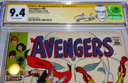 Avengers #58 CGC SS 9.4 Signature Autograph STAN LEE Origin of the Vision Joins - Image 2