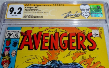 Avengers #87 2x Cover CGC SS Signature Autograph Origin Black Panther STAN LEE - Image 2