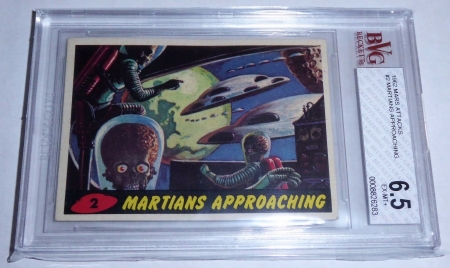 1962 Mars Attacks Topps Martians Approaching #2 BVG 6.5 Like PSA BGS Horror UFO