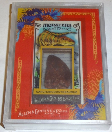10 Topps Allen & Ginter Carcharodontosaurus Dinosaur Relic Tooth 1/1 Monsters