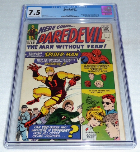 Daredevil #1 CGC 7.5 Origin 1st Appearance Matt Murdock Karen Page Foggy Nelson