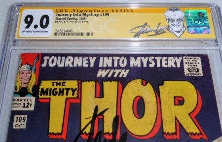 Journey Into Mystery #109 CGC SS Signature Autograph STAN LEE Magneto Mastermind - Image 2