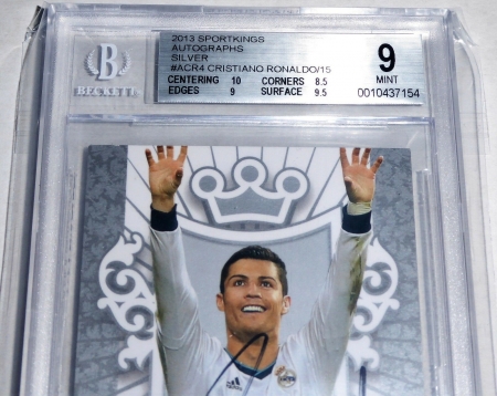 13 Sportkings Sport Kings Autograph Signature Silver CRISTIANO RONALDO /15 WOW - Image 2