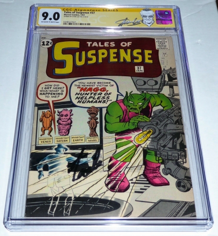 Tales of Suspense #37 CGC SS Signature Autograph STAN LEE High Grade Silver 9.0