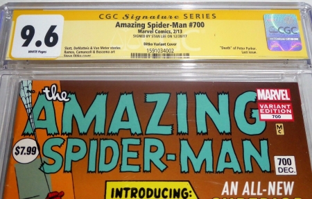 Amazing Spider-Man #700 CGC SS Signature Autograph STAN LEE "Death" Peter Parker - Image 2