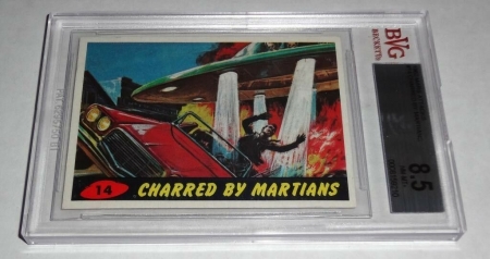 1962 Mars Attacks Charred By Martians # 14 NM-MT+ BGS BVG 8.5 Like PSA