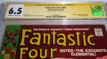 Fantastic Four #81 CGC SS Signature Autograph STAN LEE Crystal Wizard Appearance - Image 2