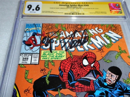 Amazing Spider-Man #349 3x CGC SS Signature Autograph STAN LEE EMBERLIN BAGLEY - Image 4