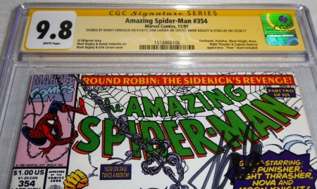 Amazing Spider-Man #354 CGC SS 9.8 4x Signature STAN LEE Moon Knight Punisher - Image 2