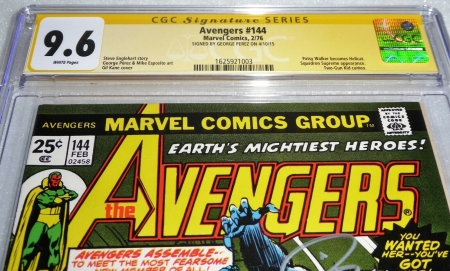 Avengers #144 CGC SS Signature Autograph GEORGE PEREZ Patsy Walker Hellcat 2-Gun - Image 2