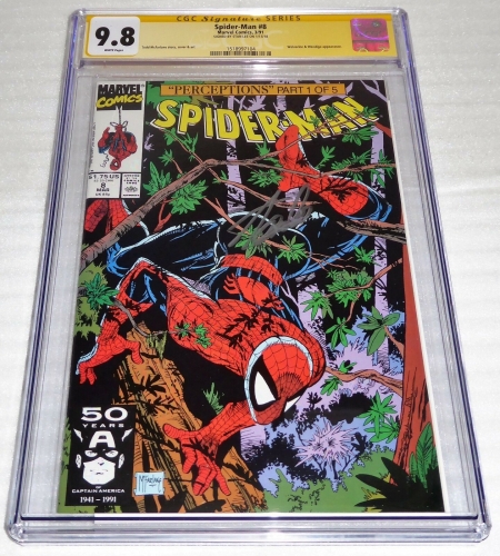 Spider-Man #8 CGC SS 9.8 Signature Autograph STAN LEE Wolverine & Wendigo Appear