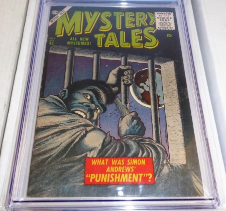 Atlas Comics 7/56 Mystery Tales #43 CGC Universal Grade 7.0 Bill Everett Cover - Image 3
