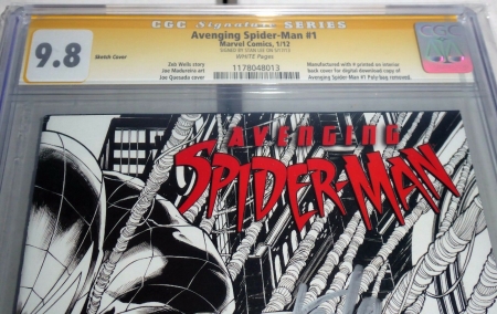 Avenging Spider-Man #1 CGC SS Signature Autograph STAN LEE Manufactured w/# IN - Image 2