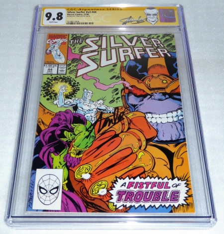 Silver Surfer #v3 #44 CGC SS 9.8 Signature Signed STAN LEE 1st Infinity Gauntlet