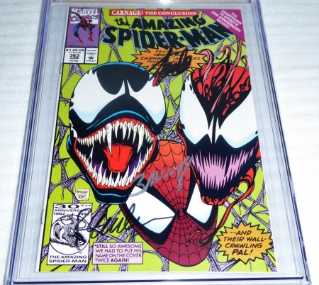 Venom Amazing Spider-Man #363 3x Signature Autograph CGC SS 9.8 STAN LEE Venom - Image 3