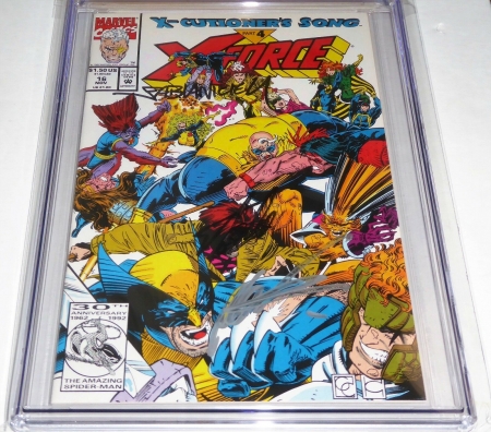 X-Force #16 Triple Autograph Signature CGC SS 9.8 STAN LEE ROB LIEFELD Poly-Bag - Image 3