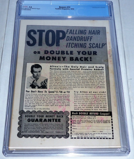Beware #12 Double Cover CGC Universal Grade 7.5 Used in SOTI Last Issue Comic - Image 4