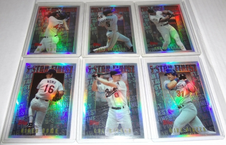 1996 Topps Mystery Finest Refractor SET MADDUX RIPKEN PUCKETT GWYNN GRIFFEY RARE - Image 4