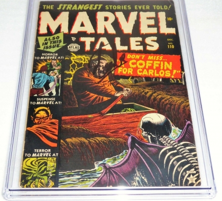 Atlas Comics 12/52 Marvel Tales #110 CGC SS 5 Signature Autograph STAN LEE Story - Image 3