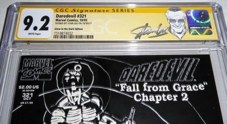 Daredevil #321 CGC SS Signature Autograph STAN LEE Glow in the Dark Edition NUTS - Image 2