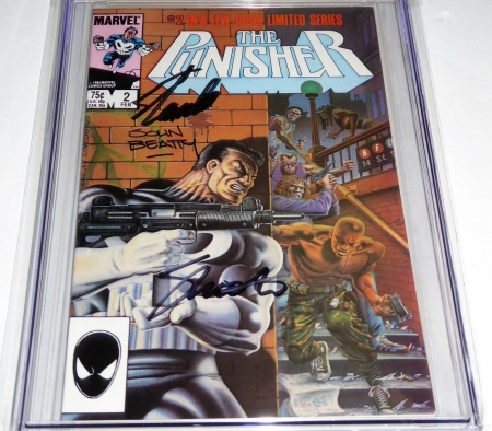 Punisher Limited Series #2 3x CGC SS Signature Autograph STAN LEE SHOOTER BEATTY - Image 3