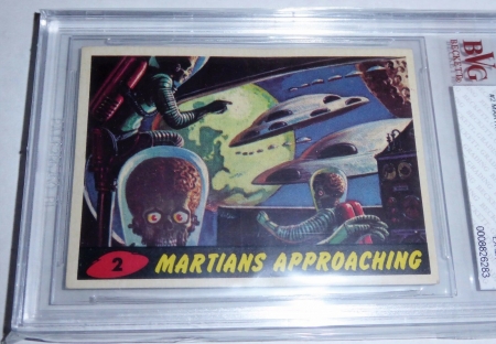 1962 Mars Attacks Topps Martians Approaching #2 BVG 6.5 Like PSA BGS Horror UFO - Image 3
