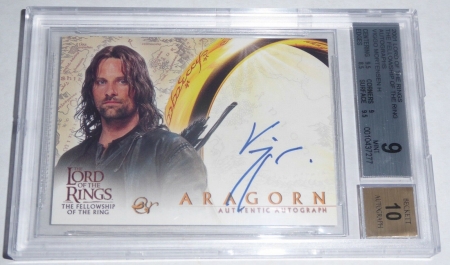 01 Lord of the Rings Fellowship of the Ring Autograph VIGGO MORTENSEN Aragon