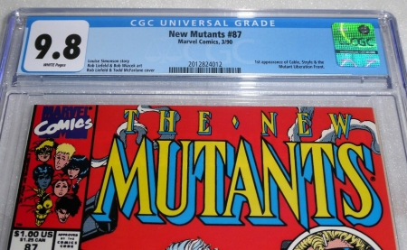 New Mutants #87 1st Cable Appearance CGC Universal Grade Comic 9.8 Marvel POW - Image 2