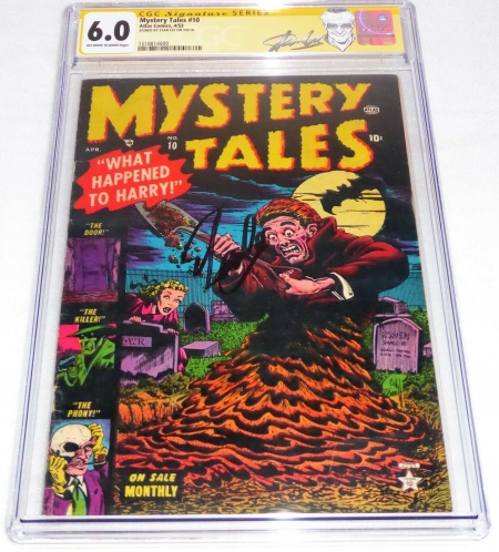 Atlas Comics 4/53 Mystery Tales #10 CGC SS 6 Signature Autograph STAN LEE Story
