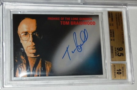 1998 X-Files Fight the Future BGS 9.5 GEM MINT Set Autograph Signature SKINNER - Image 6