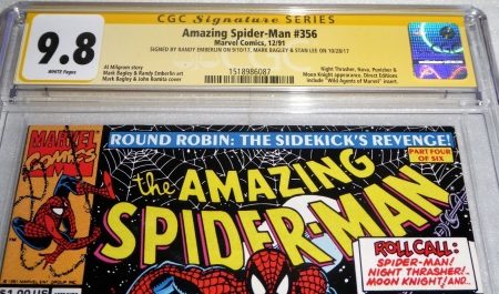 Amazing Spider-Man #356 3x CGC SS Signature Autograph BAGLEY STAN LEE Punisher - Image 2
