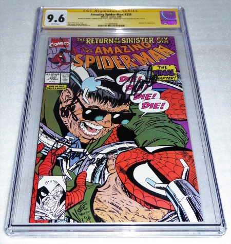 Amazing Spider-Man #339 Sinister 6 3x Signature Autograph CGC SS STAN LEE LARSEN