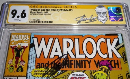 Warlock and the Infinity Watch #13 CGC SS Signature Autograph STAN LEE Hulk Drax - Image 2