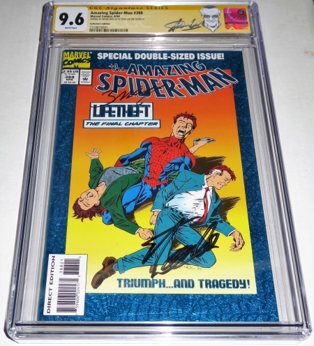 Amazing Spider-Man #388 Collector's Edition  CGC SS Signature 2x STAN LEE+ Venom
