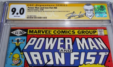 Power Man and Iron Fist #66 CGC SS 3x Signature Autograph STAN LEE SHOOTER KLAUS - Image 2