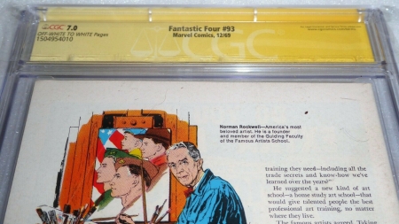 Fantastic Four #93 CGC SS Signature Autograph STAN LEE Story Arena of Death Book - Image 6