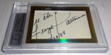 13 Leaf Executive Masterpiece MUHAMMAD ALI / FLOYD PATTERSON Dual Auto 2x RIP - Image 5