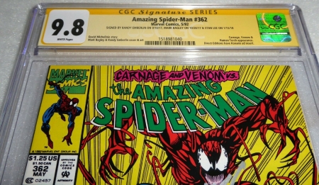 Amazing Spider-Man #362 3x Signature Autograph Venom Carnage CGC SS 9.8 STAN LEE - Image 2