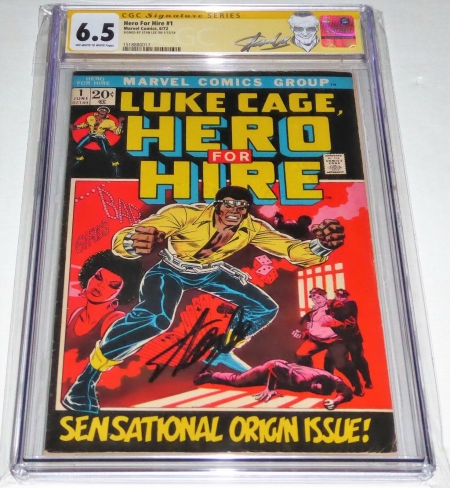 Hero For Hire #1 CGC SS 6.5 Signature Autograph STAN LEE 1st Luke Cage Origin