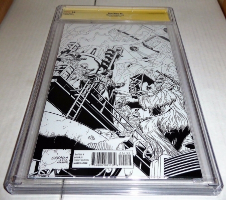Star Wars #1 1st Day of Issue Release Quesada Sketch 1:500 Variant STAN LEE CGC - Image 5