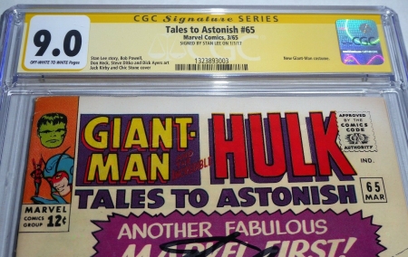 Tales to Astonish #65 CGC Signature Series Autograph STAN LEE New Giant-Man - Image 2