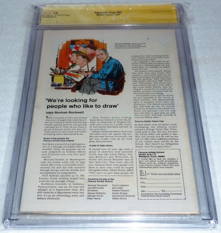 Fantastic Four #93 CGC SS Signature Autograph STAN LEE Story Arena of Death Book - Image 5