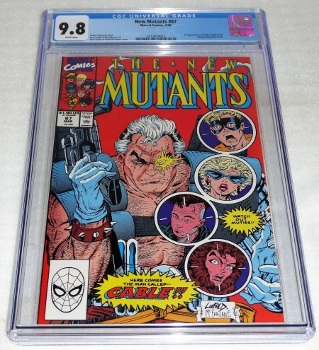 New Mutants #87 1st Cable Appearance CGC Universal Grade Comic 9.8 Marvel POW