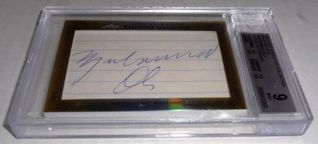 13 Leaf Executive Masterpiece MUHAMMAD ALI / FLOYD PATTERSON Dual Auto 2x RIP