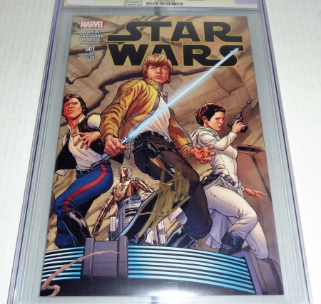 Star Wars #1 1st Day of Issue Release Quesada Sketch 1:100 Variant STAN LEE CGC - Image 3