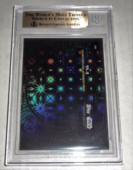 15 Star Wars High Tek #110 BB-8 Black Galactic Diffractors BGS 9.5 Gem 1/1 WOW - Image 2