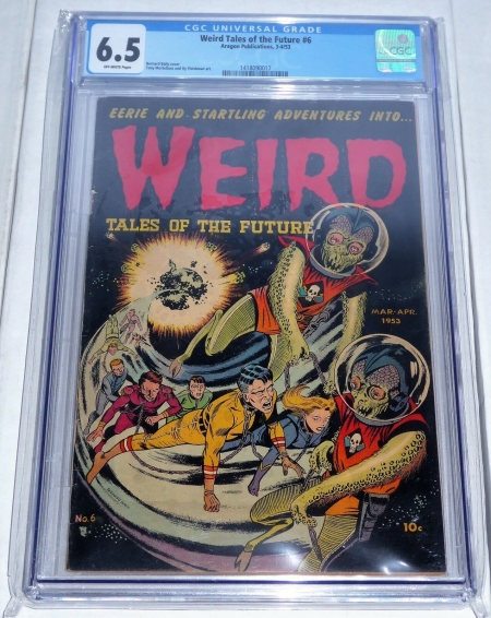 Weird Tales of the Future #6 CGC Universal Grade Comic 6.5 Aragon Publishing