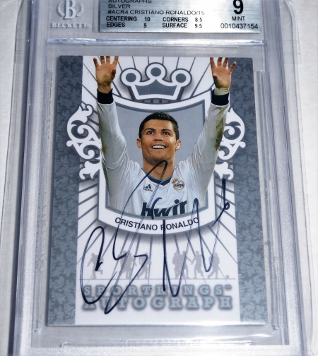 13 Sportkings Sport Kings Autograph Signature Silver CRISTIANO RONALDO /15 WOW - Image 3