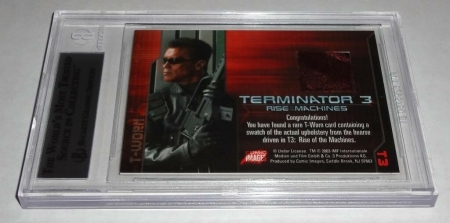 03 Terminator 3 Rise of the Machines T-Worn Costumes BGS Hearse Swatch ARNOLD